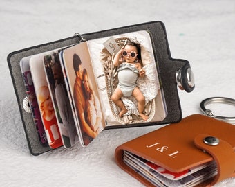 Mini Fotoalbum Schlüsselanhänger - personalisiertes Geschenk, Geschenk für ihn, handgemachtes Geschenk, Geburtstagsgeschenk, Freund Weihnachtsgeschenk, Weihnachtsgeschenke