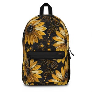 School Travel Vacation every day Backpack with elegant AI abstract print design. Modern, Adjustable straps, waterproof, light, long lasting.
