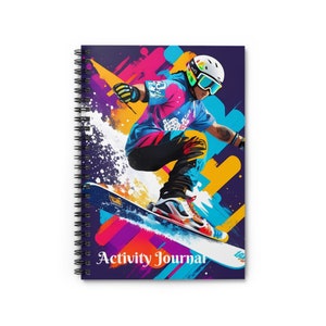 Spiral Notebook, Activity Journal, Ruled Line
