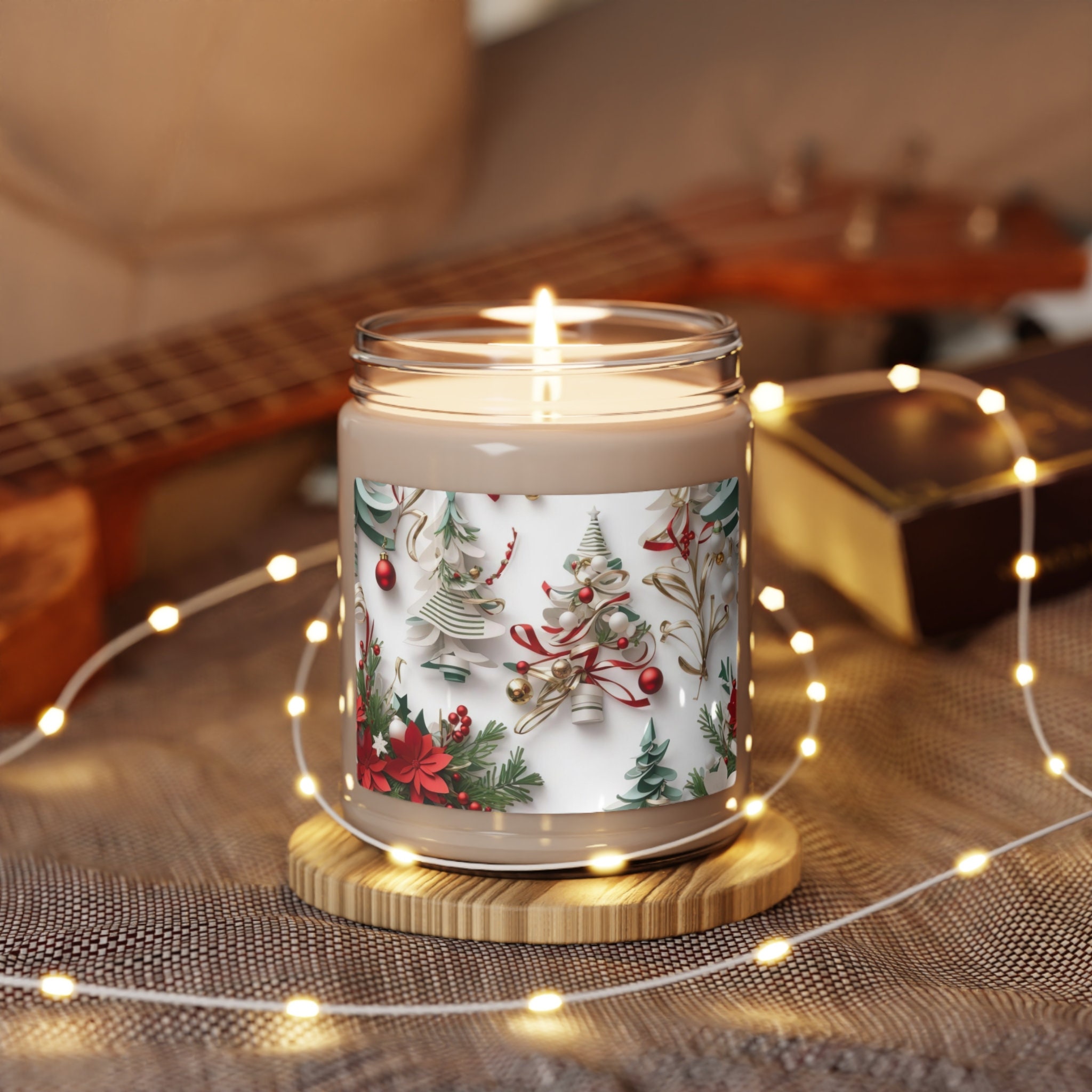 Set 12 Candele Profumate Di Soia Natale - 12 Fragranze, Cera Naturale, Regalo Con Scatola - Foto 4