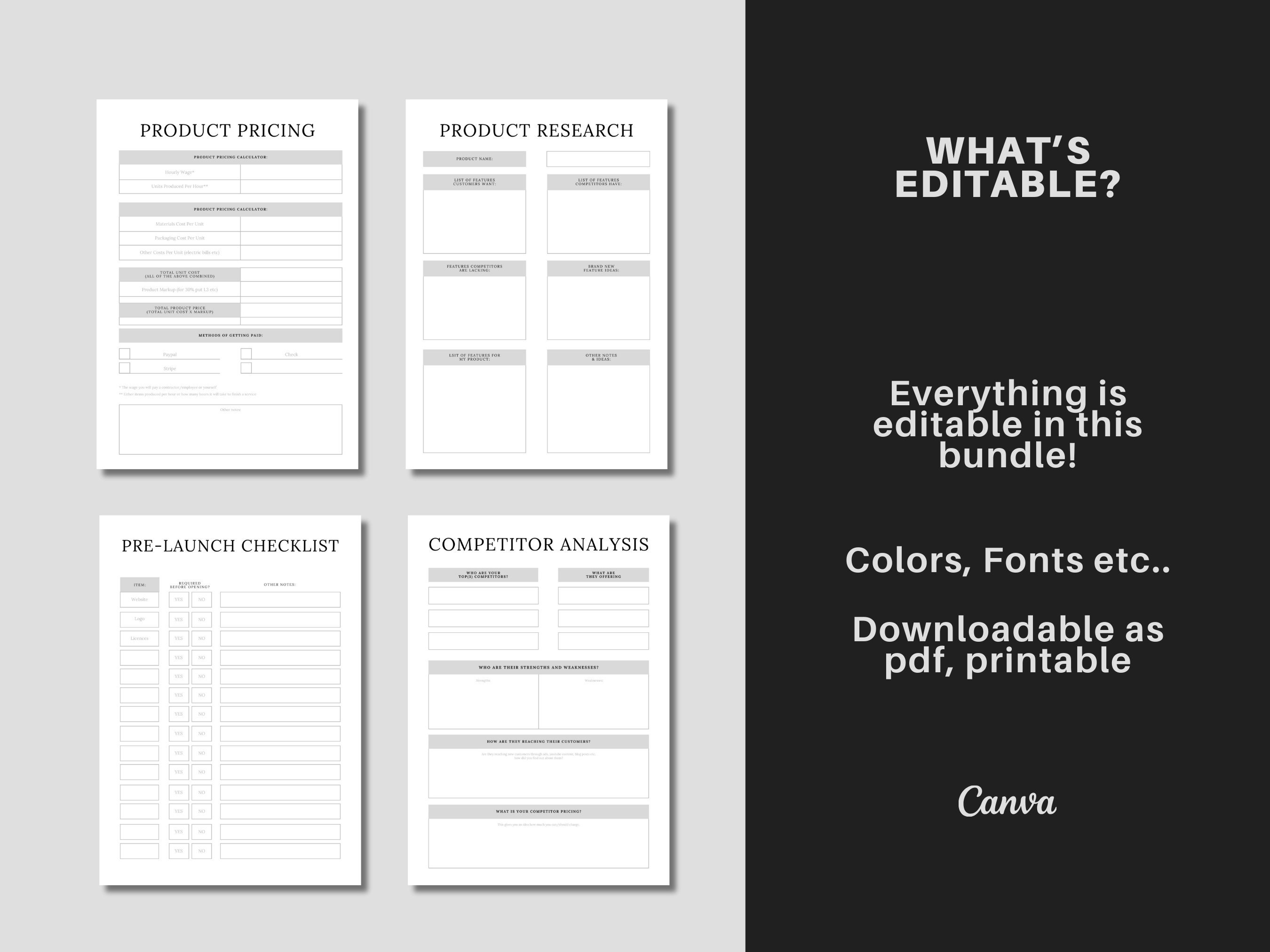 Product Launch Planner | Printable Course Creation Planner | Digital ...