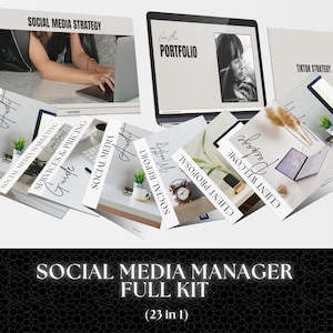 Social Media Manager Starter Kit | Social Media Manager Templates | Social Media Manager Bundle | Social Media Management