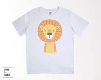 Löwe-Kinder-T-Shirt | Safaritier-T-Shirt für Kinder | Kleinkind-T-Shirt | Baby-Geschenk