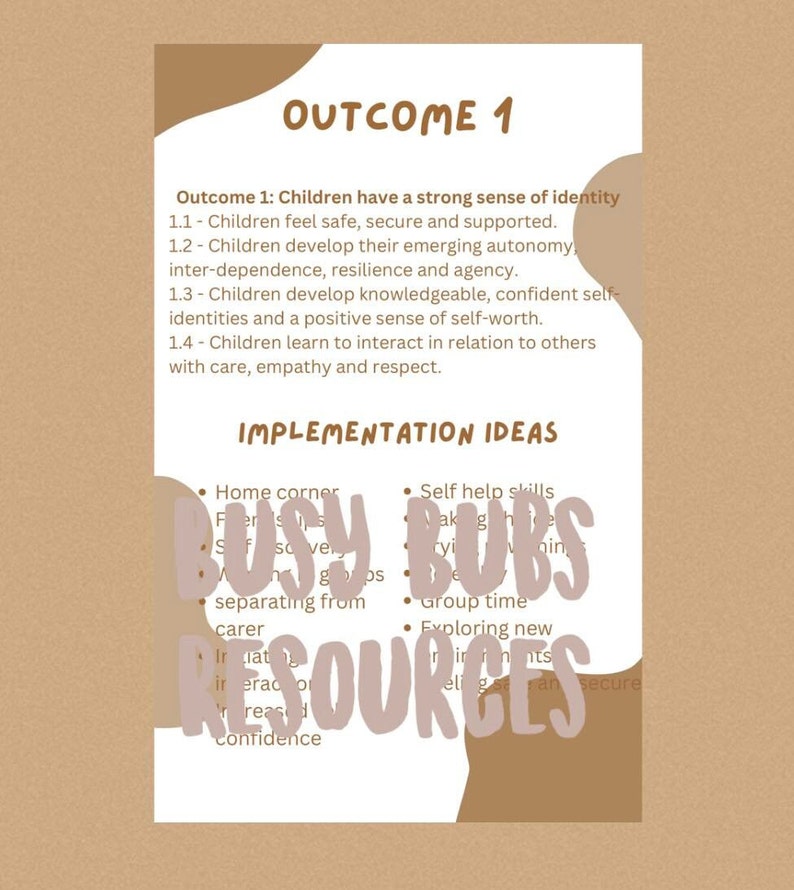 Early Years Learning Framework Early Childhood Resource