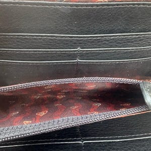 VTG Brighton - Bolso bandolera, cartera, tarjetero pequeño, piel de cocodrilo negra, viaje imagen 13