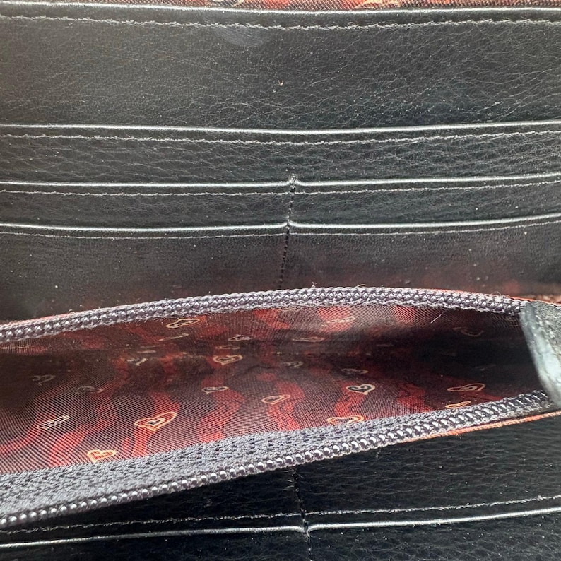 VTG Brighton - Bolso bandolera, cartera, tarjetero pequeño, piel de cocodrilo negra, viaje imagen 13