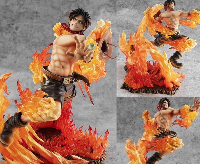 Boneco One Piece Devil Fruit Flame-Flame Fruit Ace Mera Mera No Mi