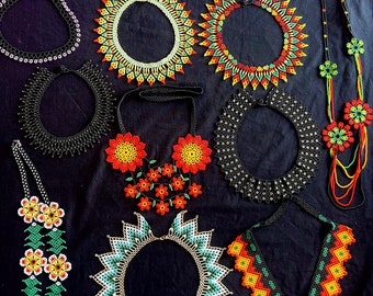 Necklaces made by the Emberá-Chamí community