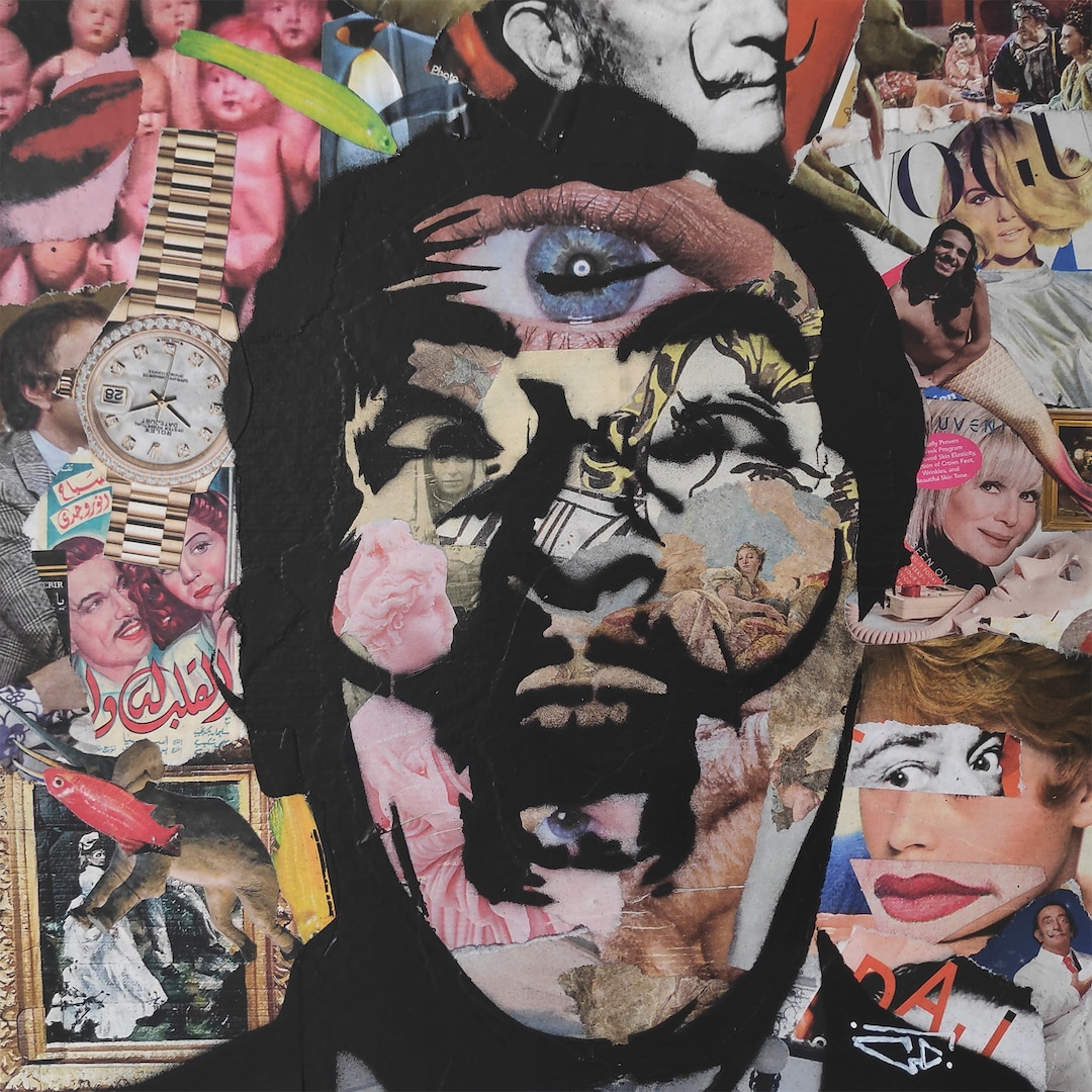 Original and Unique Collage and Stencil Painting of Salvador - Etsy