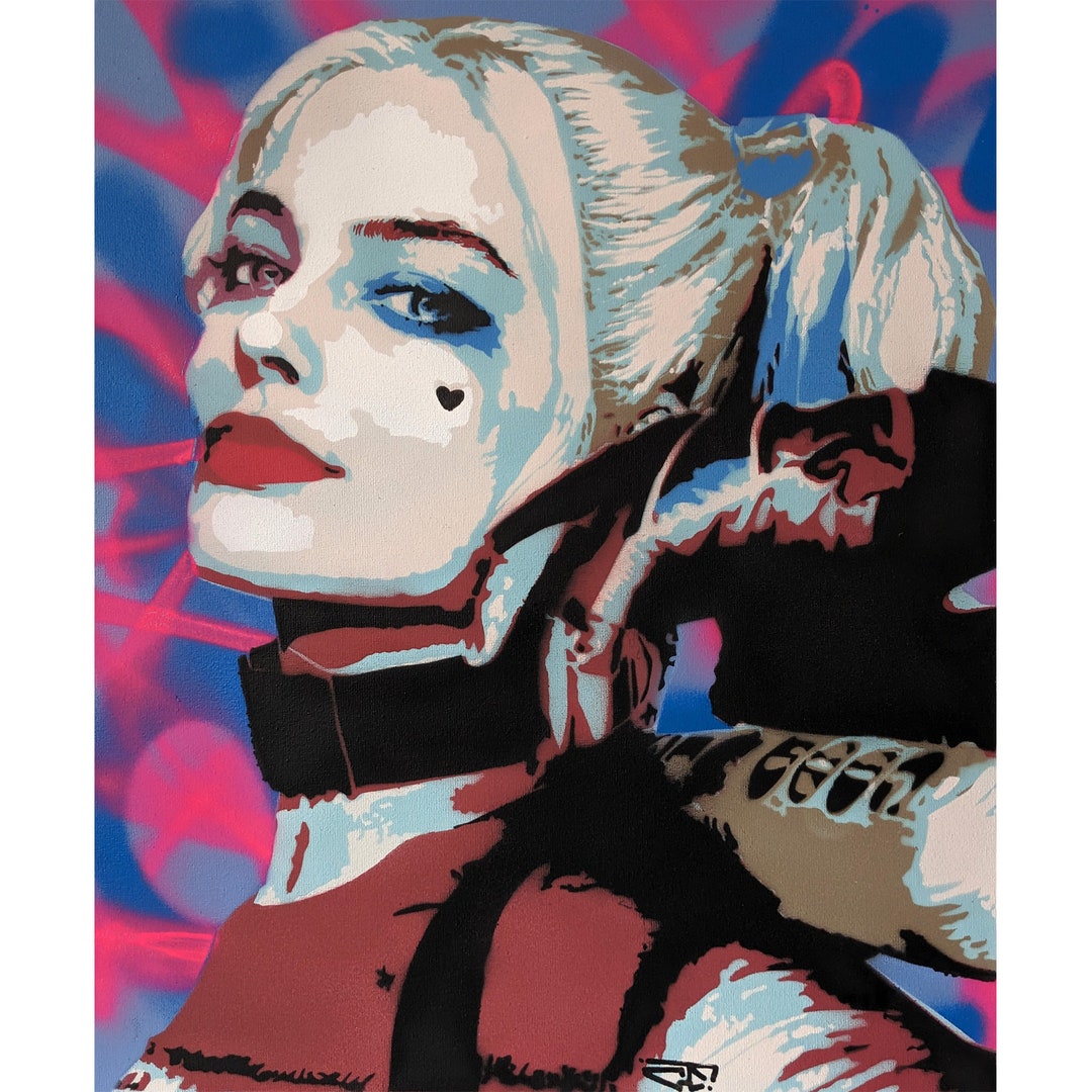 Harley Quinn Suicide Squad Original Popart Painting on Canvas - Etsy