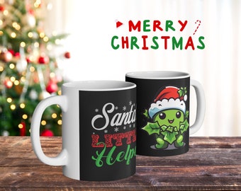 Christmas Mug Festive Mug Winter Mug Christmas theme gift Elf mug Elf gift idea kids Christmas mug kids Christmas gift idea fun mug