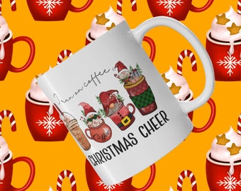 Christmas Mugs Traditional Christmas gift festive mug slogan mug Santa Gonk Elf gift idea ceramic mug Christmas coffee mug Christmas present