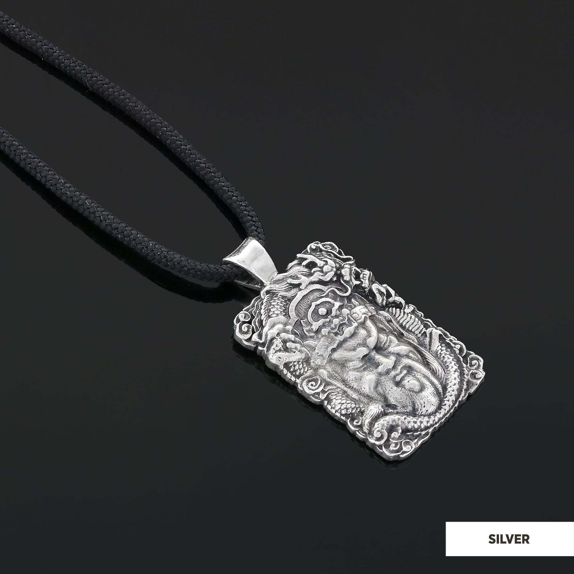 【King Ice】☆日本未入荷☆GUAN YU GOD OF WAR NECKLACE Guan Gong Necklace, Chinese God of War Pendant, Protector