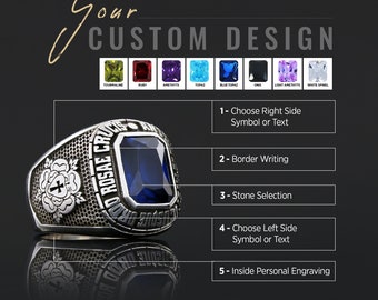 Handmade Custom Rousea Crucis Ring, Spiritual Symbol of Ancient