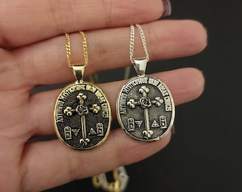 Rosicrucian Charm Necklace, Amorc Jewelry, Amorc Rosicrucian Pendant, Rosae Crucis Jewelry, Antiquus Mysticusque Ordo Rosae Crucis Jewelry