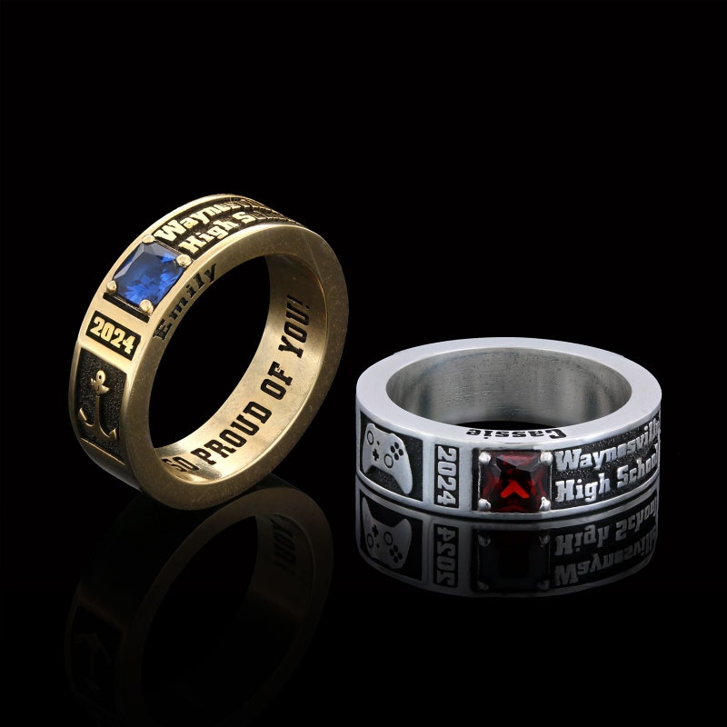 College Class Ring - Etsy