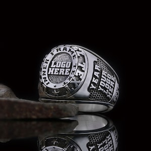 Customized High School Ring, College Ring, High School Ring, University Ring, Personalized University Ring, Class Ring, Graduation Ring
