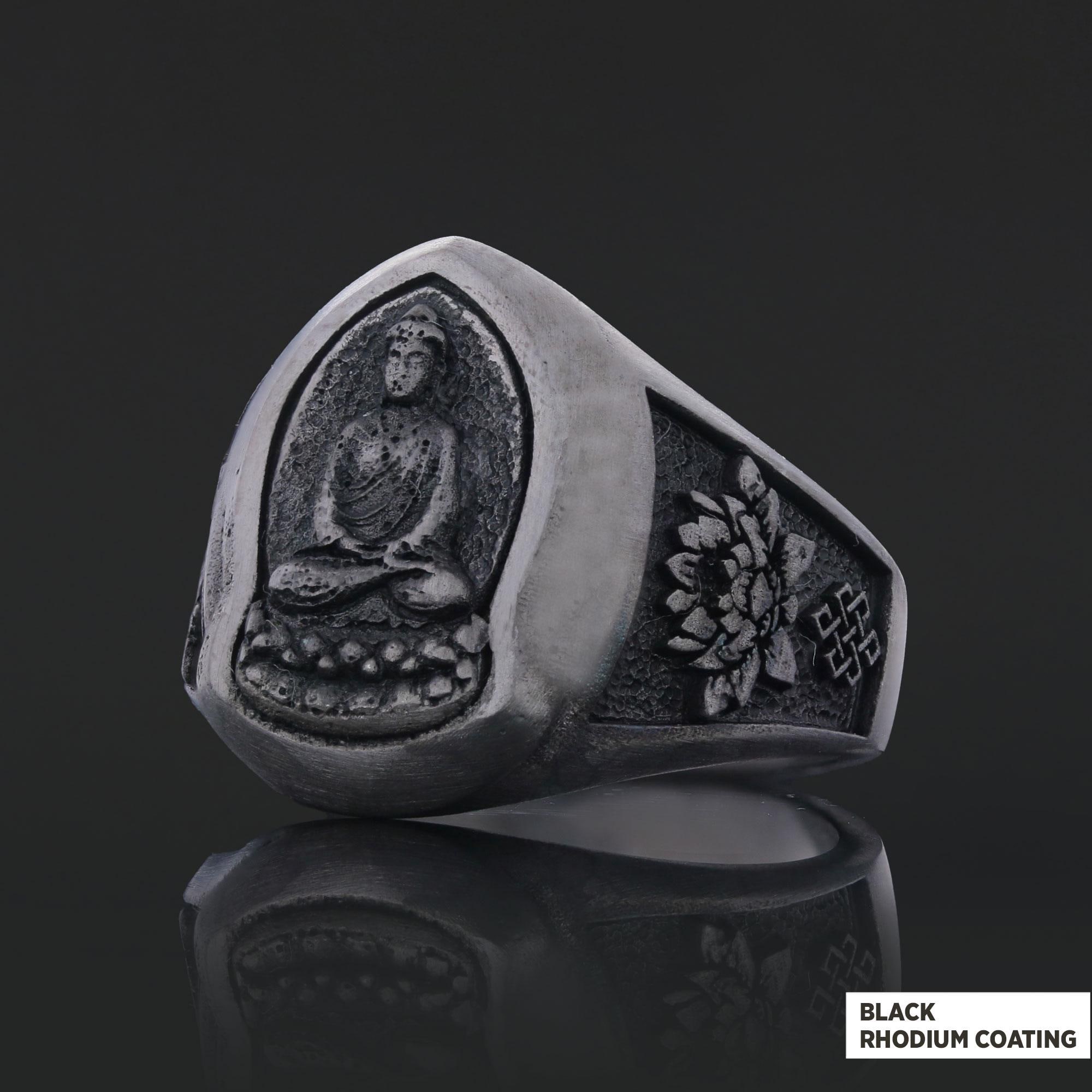 Sterling Silver Buddha Ring, Zen Meditation Ring, Spiritual Gift for ...