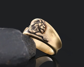 Anillo Leo, Anillo Leo con baño de oro, Anillo del horóscopo Leo, Anillo del zodiaco en plata de ley, Anillo del zodiaco, Anillo del zodiaco, Regalo astrológico