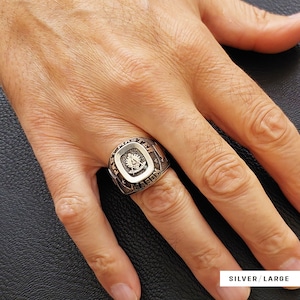 Paster Master Masonic Ring in Sterling Silver Cigar Band Style ...