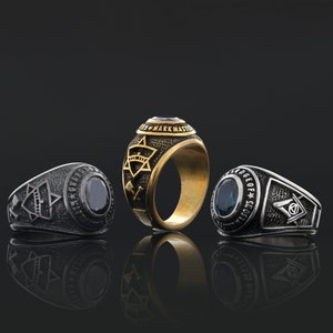 Grand Lodge of Mark Master Masons Ring, Custom Masonic Ring, Handmade ...