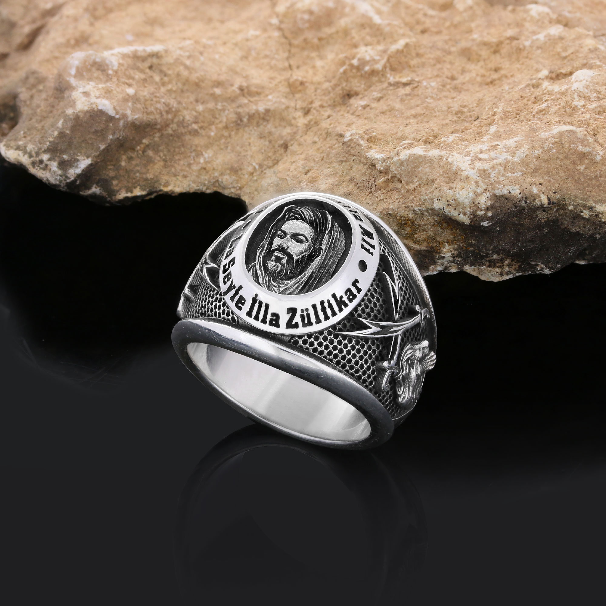 Zulfiqar Sword Ring, Islamic Ring, Dhulfiqar Sword Jewelry