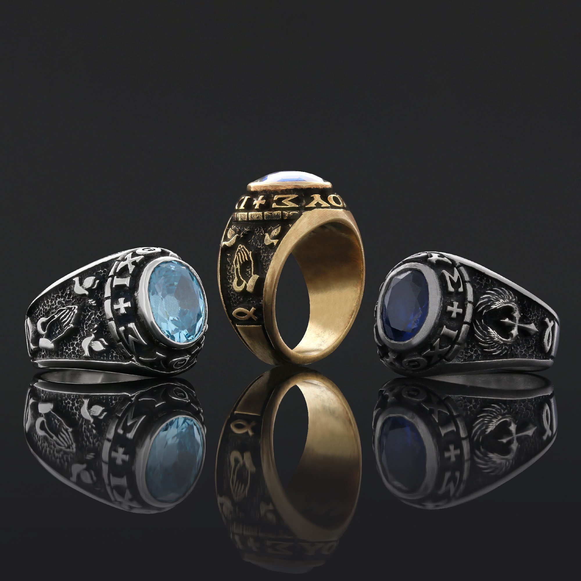 Christian Ring, Personalized Catholic Statement Ring, Ixoye Jewelry ...