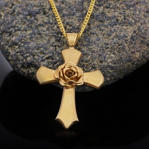 Rosenkreuzer Orden Schmuck, Rosae Crucis Charm Halskette, spirituelles Symbol der Antike, Antiquus Mysticusque Ordo Rosae Crucis Anhänger