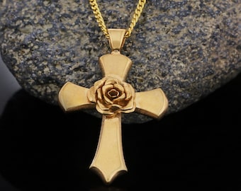 Rosicrucian Order Jewelry, Rosae Crucis Charm Necklace, Spiritual Symbol of Ancient Necklace, Antiquus Mysticusque Ordo Rosae Crucis Pendant