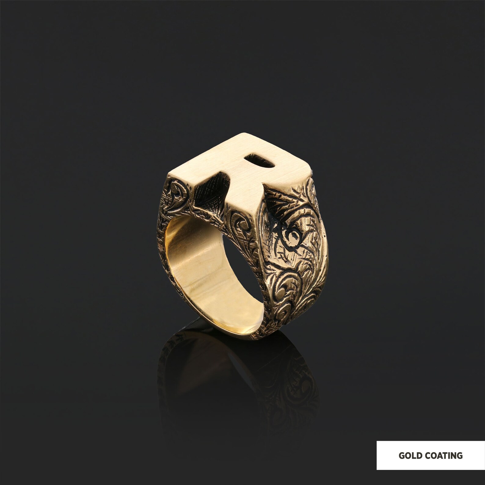 Initial R Letter Ring, Monogram Letter R Ring, Silver Alphabet Jewelry ...