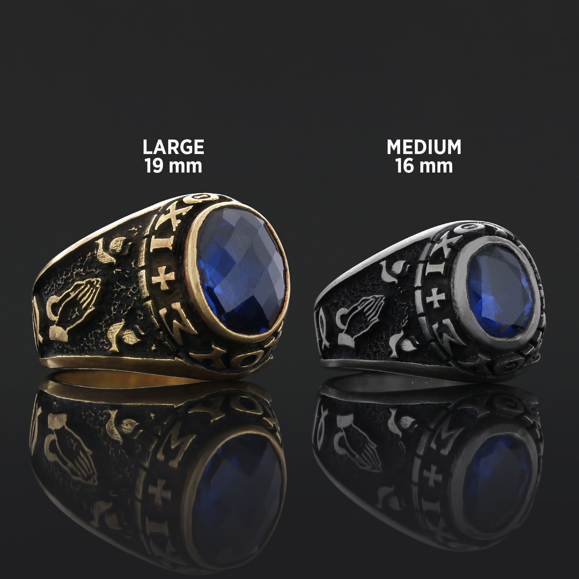 Christian Ring, Personalized Catholic Statement Ring, Ixoye Jewelry ...