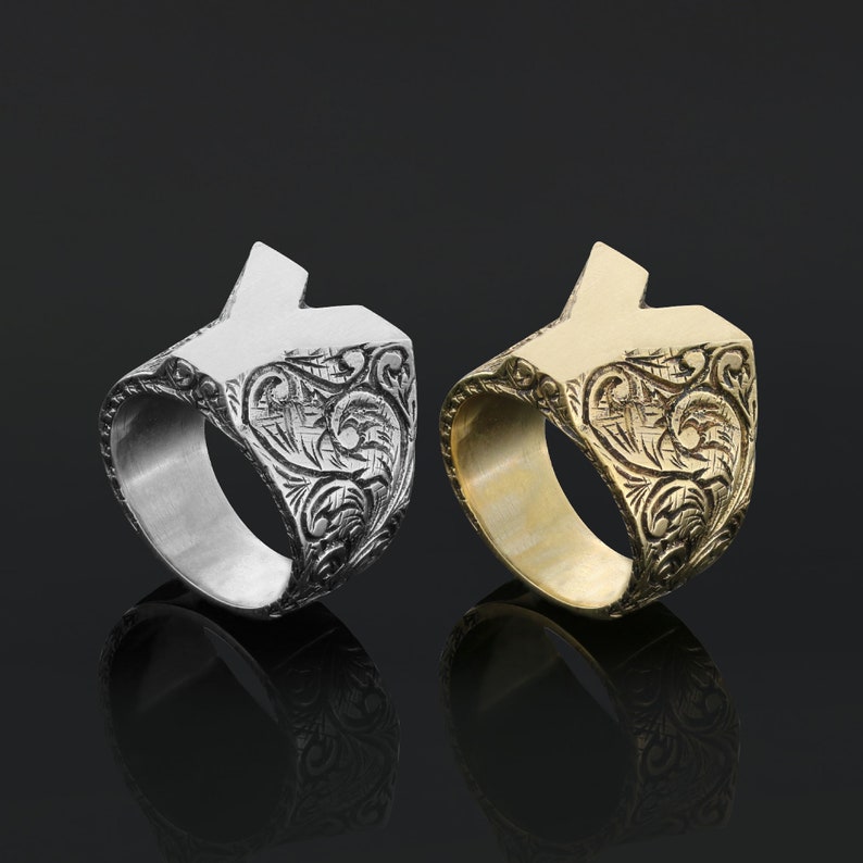 A-Z Letter Ring Gift, Monogram Y Letter Ring, Handmade Name Ring, Y ...