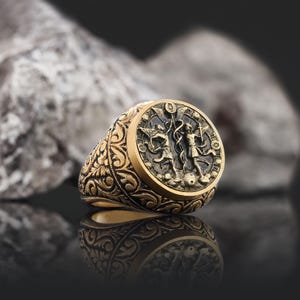 Celestial Charm Handmade Gemini Ring with Zodiac Sign Engraving, Sterling Silver Gemini Ring, Stylish Minimalist Gemini Ring in Silver