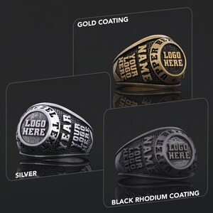 High School Ring, College Class Ring, Class Ring, Personalized University Ring, Graduation University Ring, Customized High School Ring