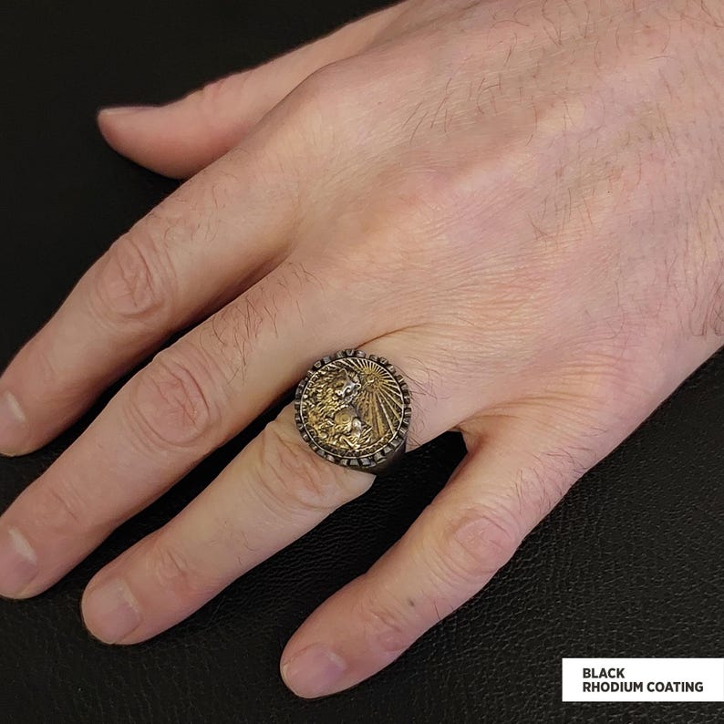 Lejonet stjärnteckenring, Lejonet horoskopring, Lejonet ring, stjärnteckenring för män, Lejonet stjärnteckenring, konstellationsring, astrologismycken för kvinnor bild 8