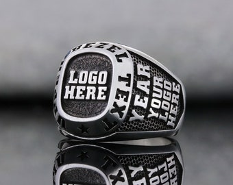 School Graduation Ring, Texas Tech University Ring, Customized Class Ring, High School Ring, University Ring, Personalized University Ring