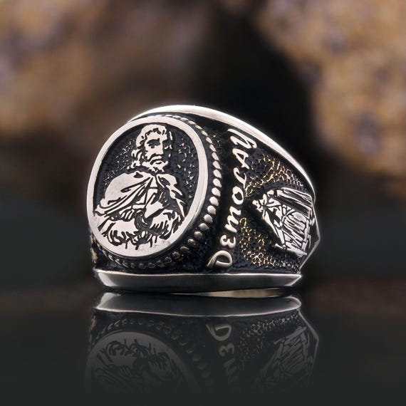 Chevalier De Molay Ring, Knights Templar Signet Ring, Jacques De 