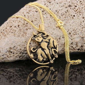 Taurus Pendant, Zodiac Necklace, Astrology Gift, Zodiac Pendant, Taurus Necklace, Zodiac Pendant Necklace, Taurus Medallion