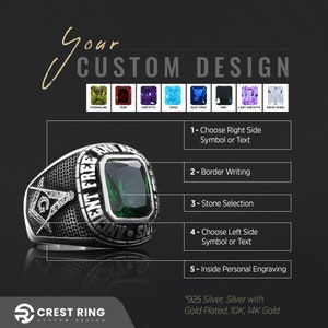 Ancient Free and Accepted Masons Ring, Freemason Signet Ring, Knights Templar Ring, Master Masonic Ring, Compass Masonic Ring, Lodge G Mason