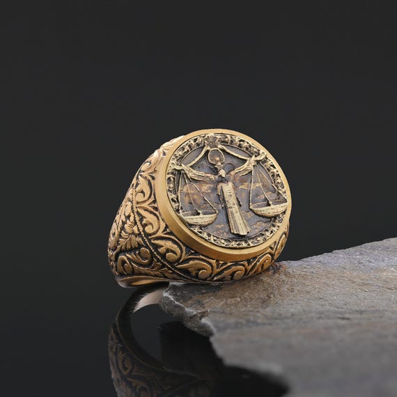 Anillo de la constelación de Libra, celebre su signo astrológico