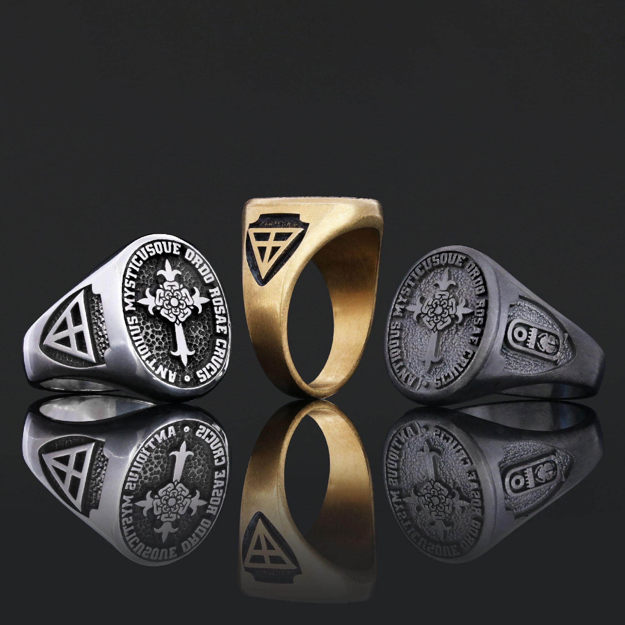 Custom Rousea Crucis Order Ring, Spiritual Symbol of Ancient Order Ring ...