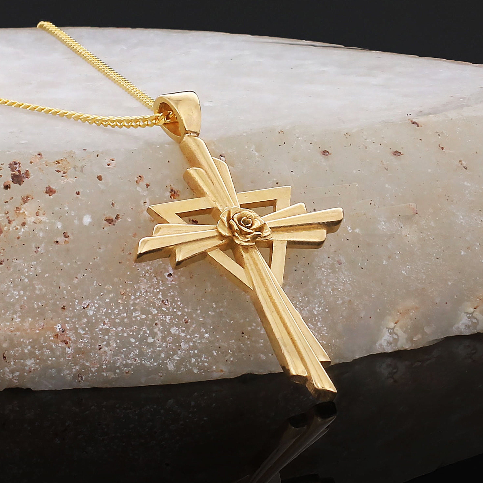 Rosae Crucis AMORC Pendant, Rosicrucian Jewelry, Cross Necklace, Rosicrucian AMORC Jewelry, Rosae Crucis Necklace, Handmade AMORC Necklace Rosae Crucis AMORC Pendant, Rosicrucian Jewelry, Cross Necklace, Rosicrucian AMORC Jewelry, Rosae Crucis Necklace, Handmade AMORC Necklace