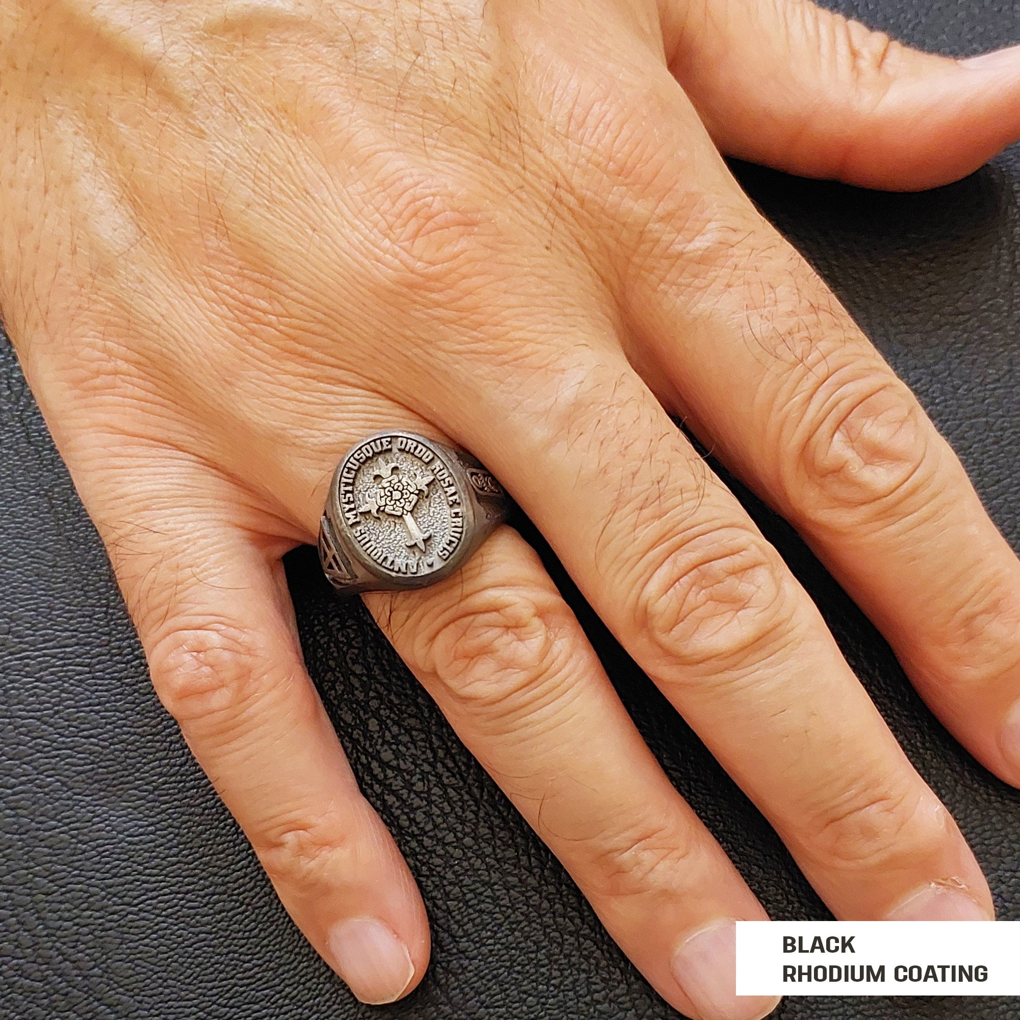大人上品なおすすめコーデ Buy Custom Rousea Crucis Order Ring, Spiritual Symbol of ストラップ