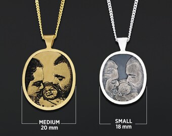 Remembrance Necklace, Lovers Gift, Photo Pendant, Anniversary Gift, Memorial Necklace Pendant, Family Necklace, Customized Jewelry