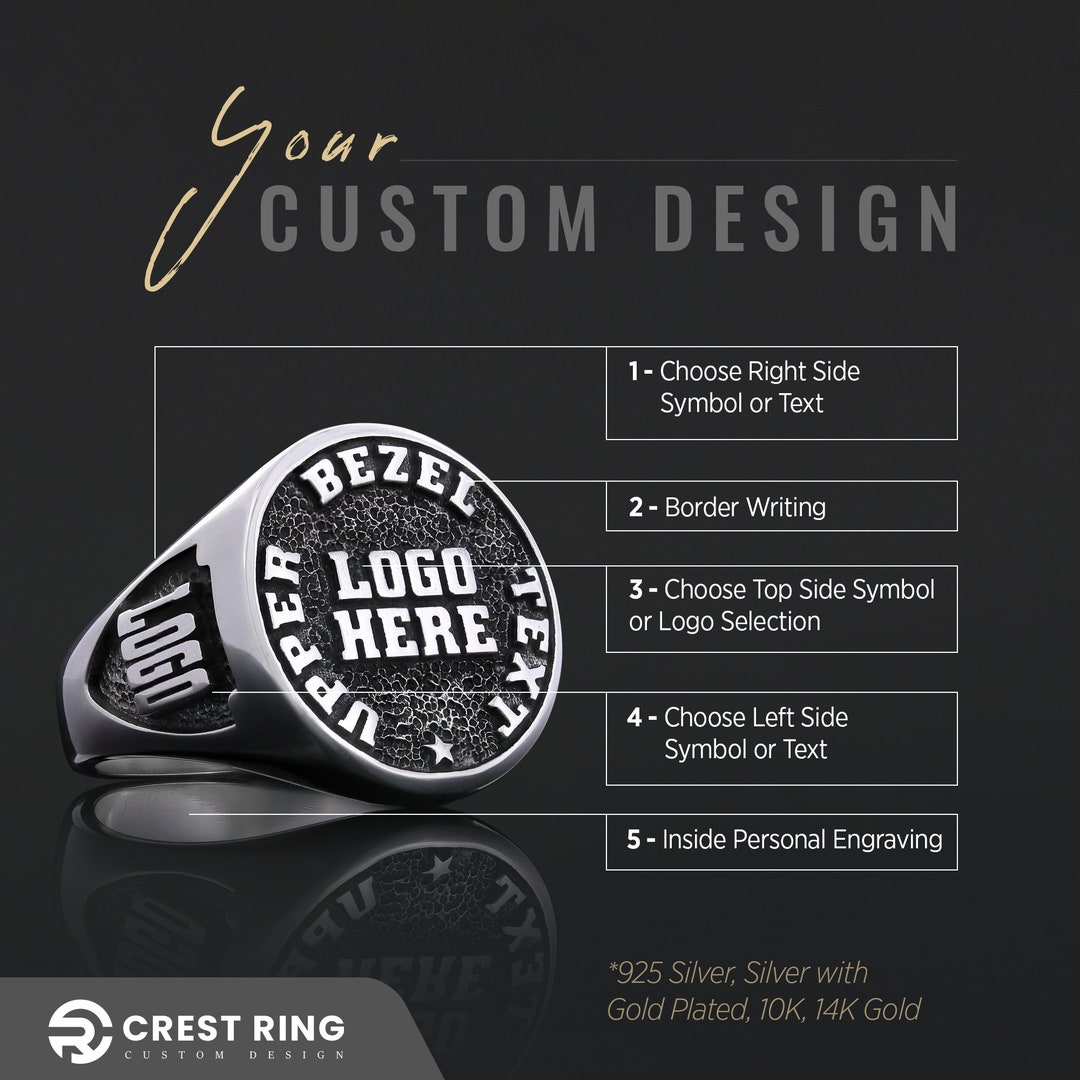Custom Ring, Unique Handmade Ring, Personalized Design Ring, Handmade ...
