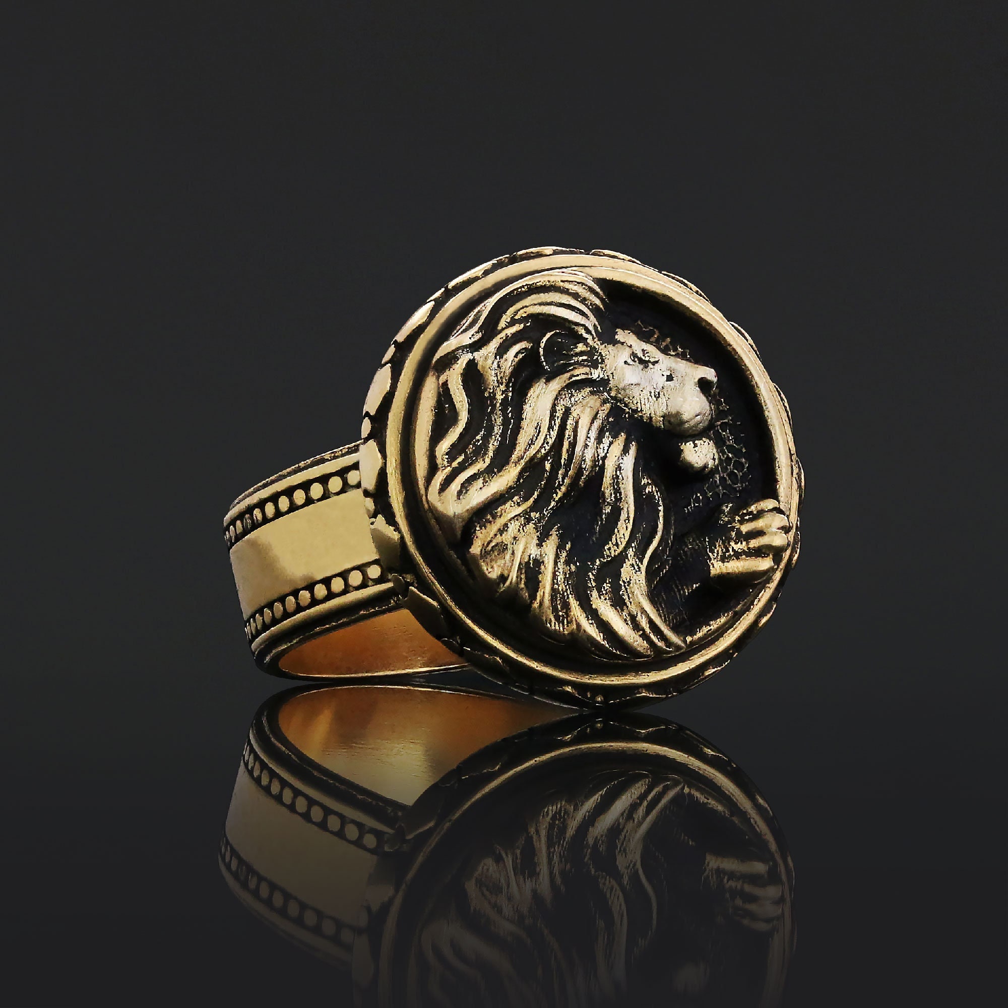 Anillo gucci leon sale