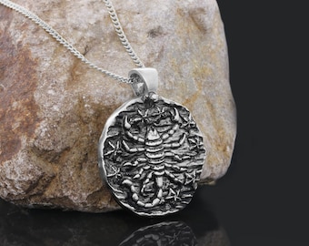 Scorpio Locket, Zodiac Pendant Necklace, Zodiac Necklace, Astrology Gift, Zodiac Pendant, Scorpio Necklace, Scorpio Medallion Gift