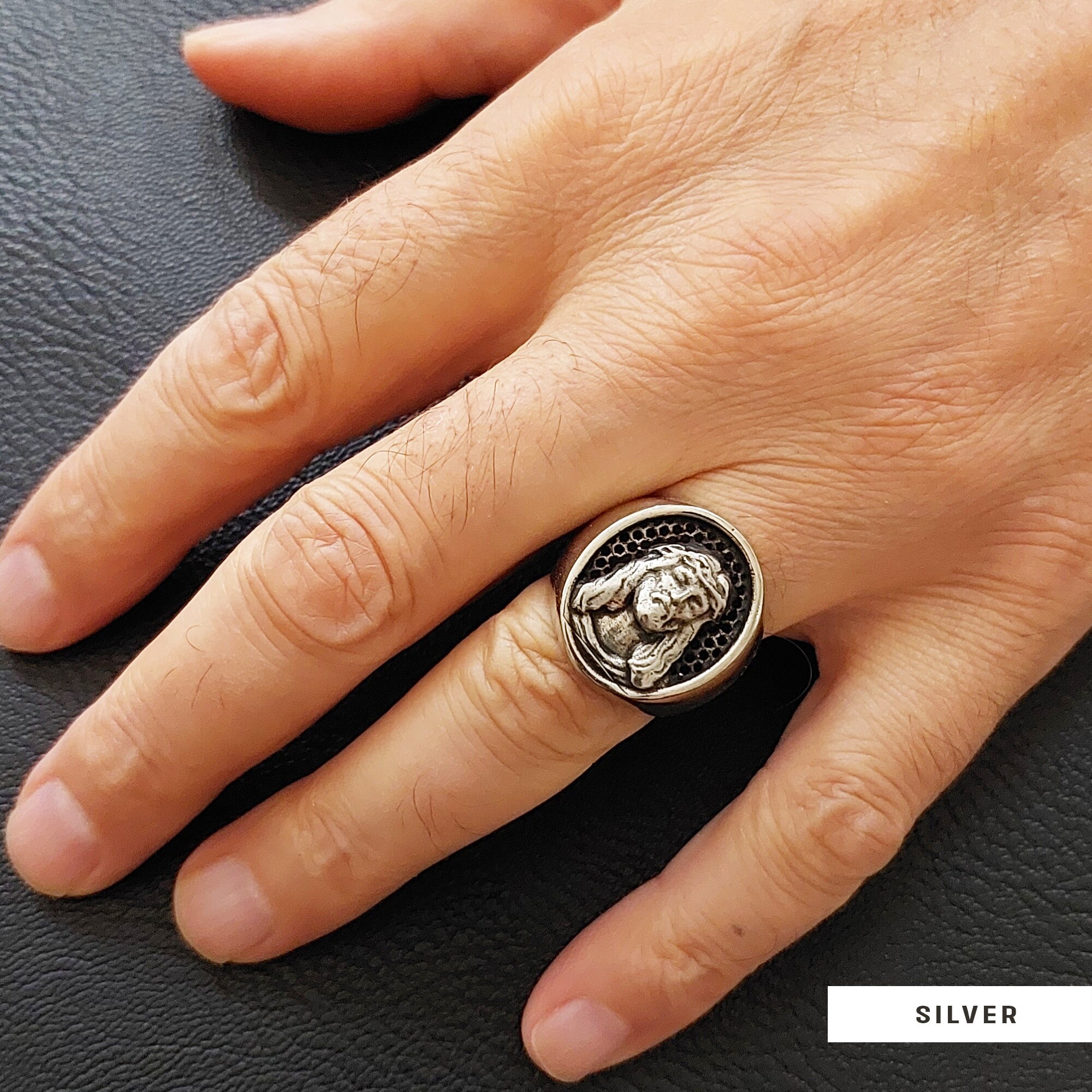 Christian Ring, 3D Jesus Ring, Holy Face of Jesus Ring, Catholic Ring ...