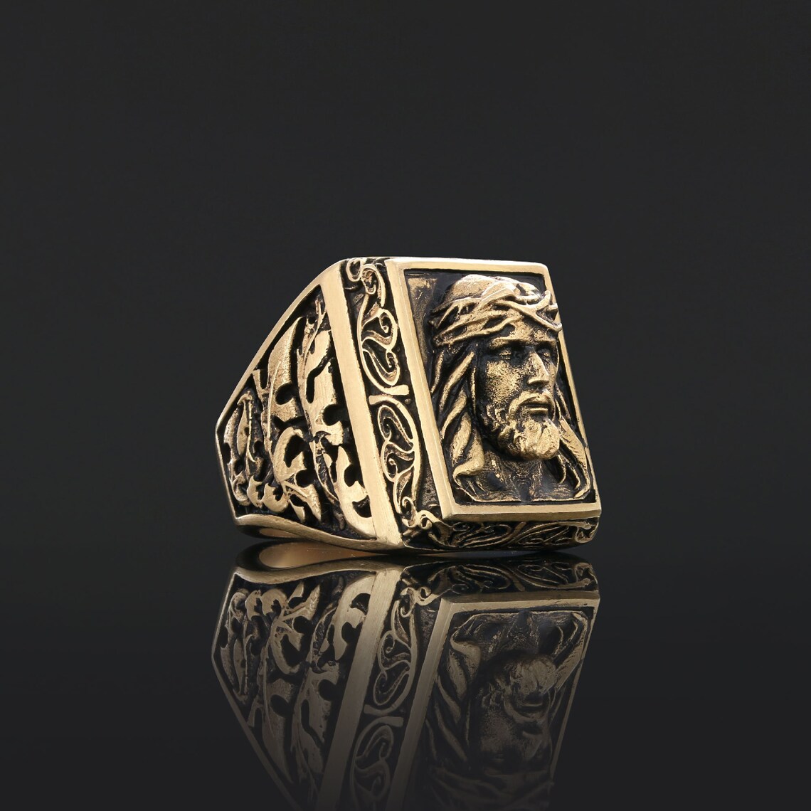 Jesus Ring, Messiah Statement Ring, Christian Ring, Silver Religious ...