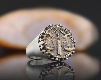 Anillo de Libra, anillo del zodiaco Libra, anillo astrológico para hombre, anillo de constelación hecho a mano, anillo del horóscopo Libra, regalo del zodiaco Libra para mujer